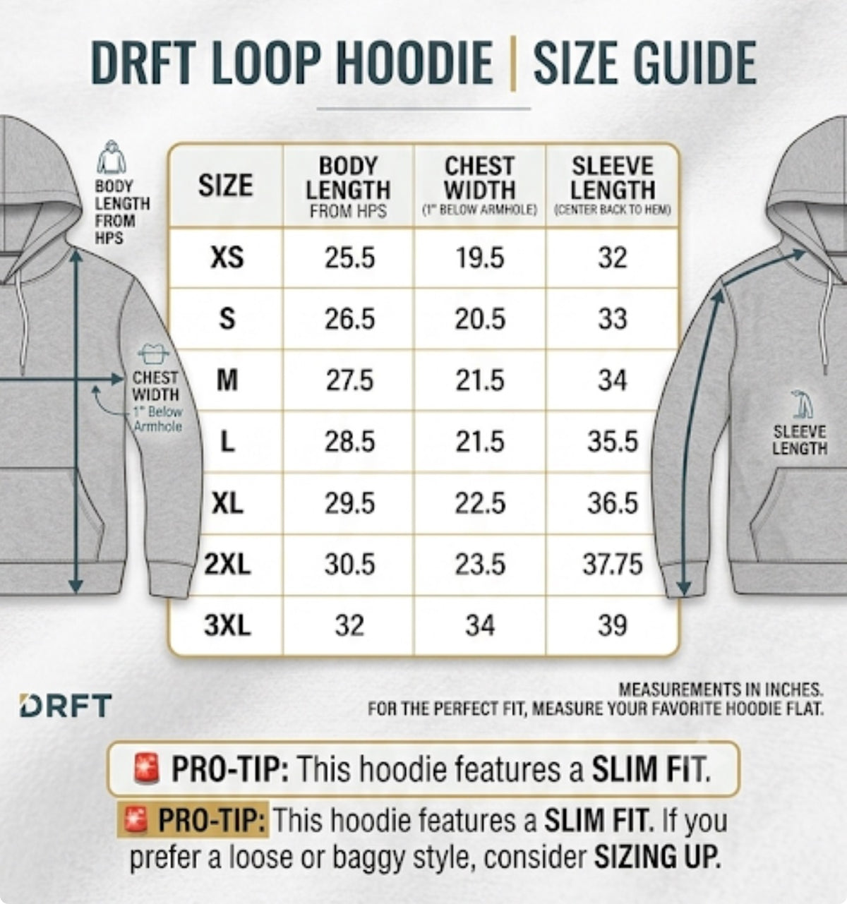 DRFT Loop Hoodie | Free Shipping