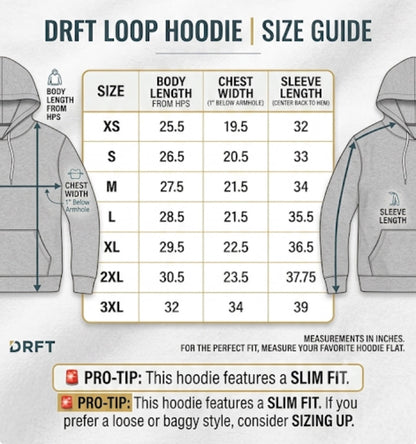DRFT Loop Hoodie | Free Shipping
